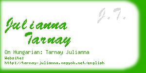 julianna tarnay business card